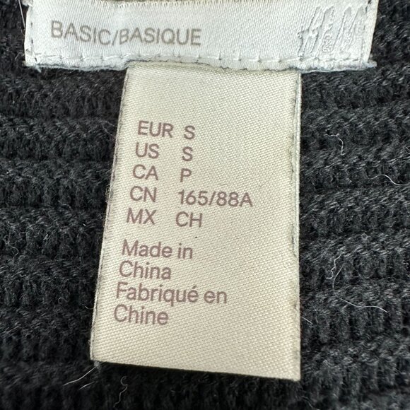 H&M Women's Basic Cardigan Sweater Size S Black Long Sleeved - Picture 3 of 5